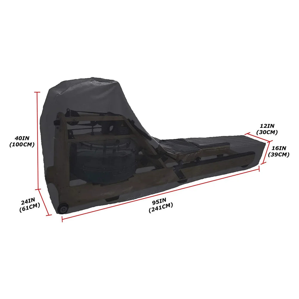 Housse de protection pour rameur – déperlante, 241 × 61 × 100 cm