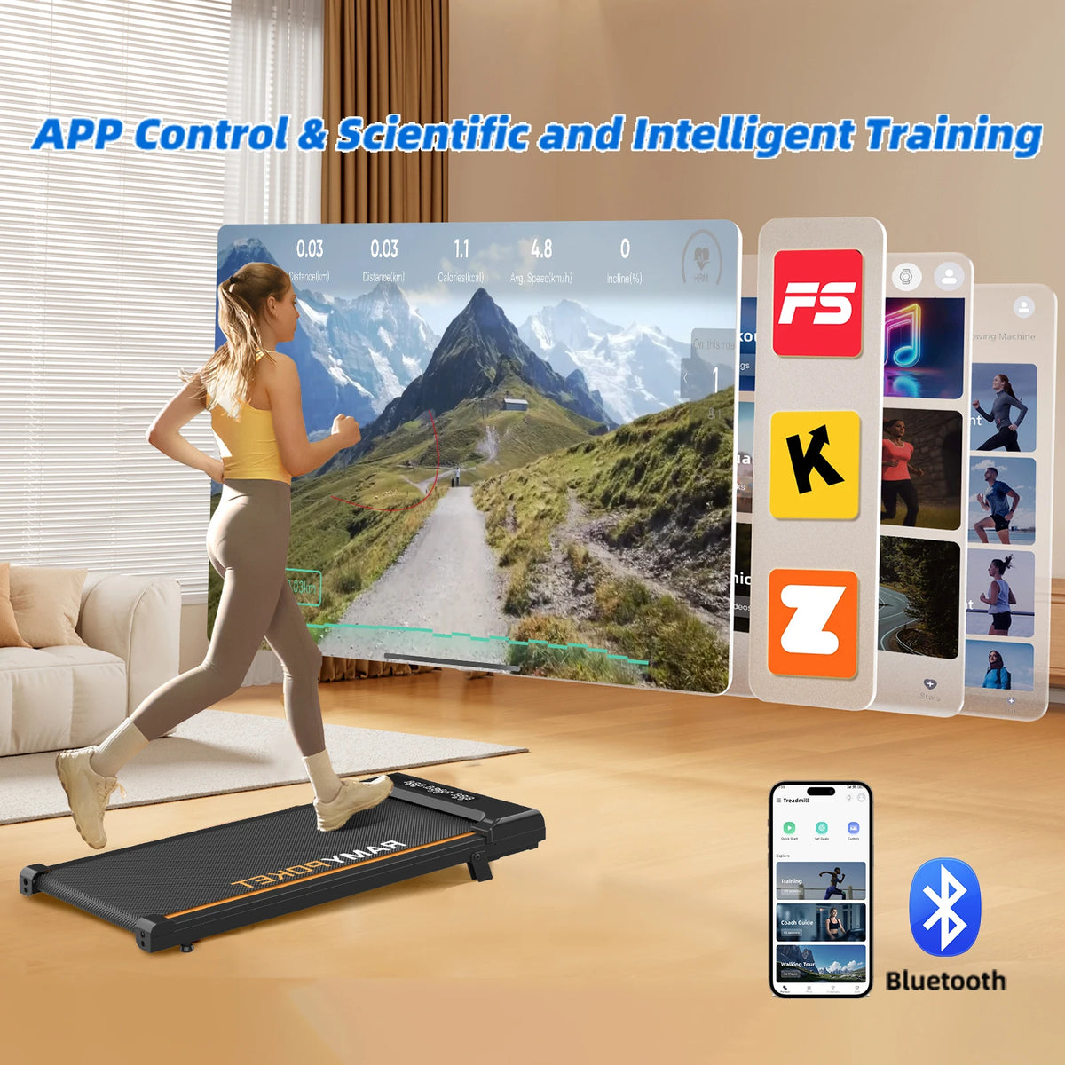 Tapis de marche pliable Stride Slim 9