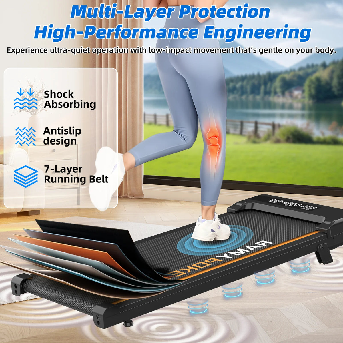 Tapis de marche pliable Stride Slim 9