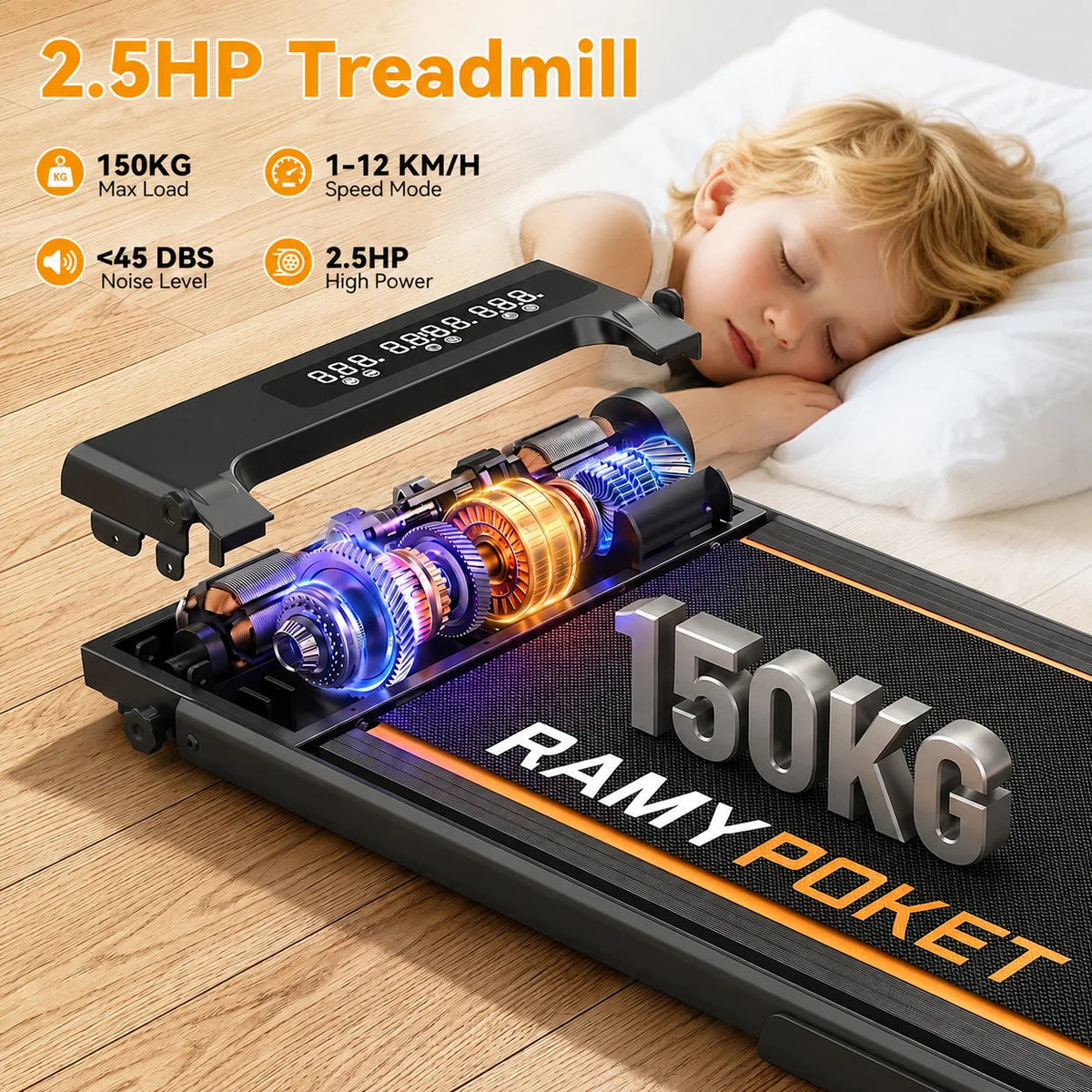 Tapis de marche sous bureau Stride Desk Mini