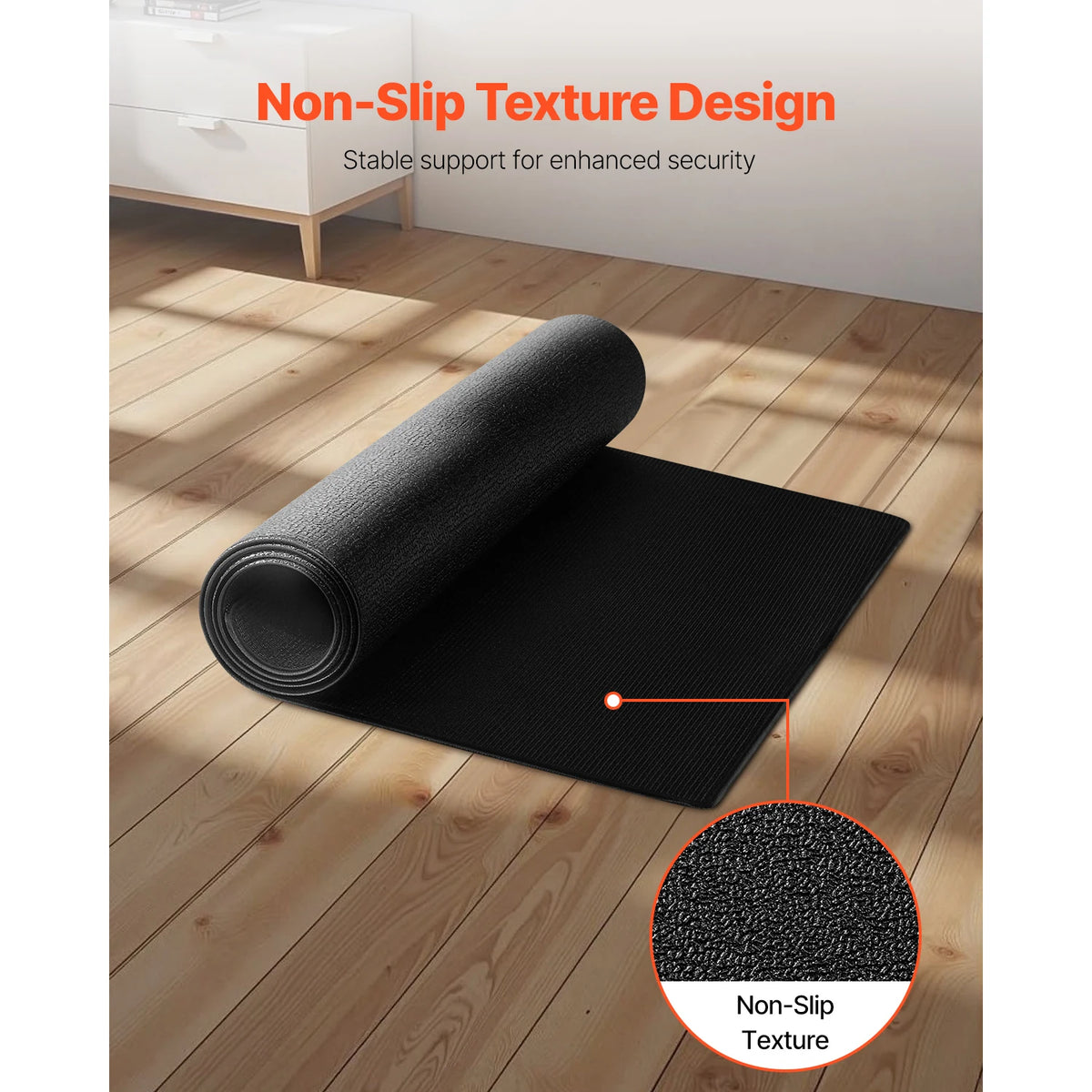Tapis de protection de sol pour tapis de course, rameur et vélo