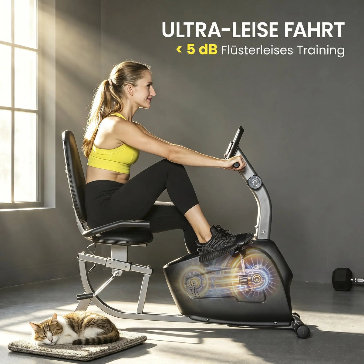 Vélo d'appartement semi-allongé Cadence Recline 8