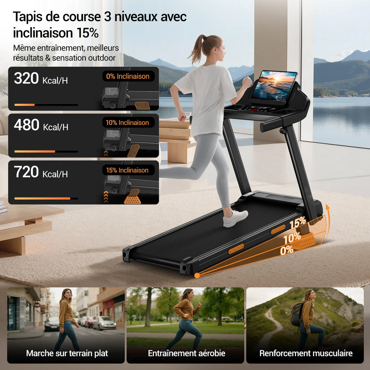 Tapis de course pliable Stride Pro 300